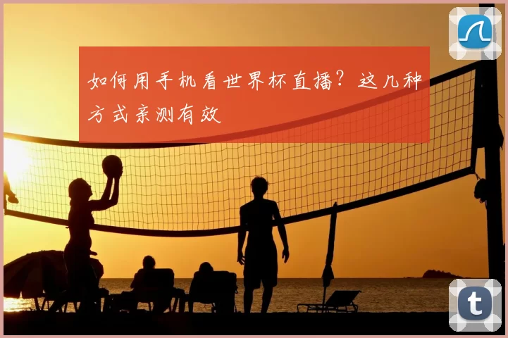 如何用手机看世界杯直播?这几种方式亲测有效